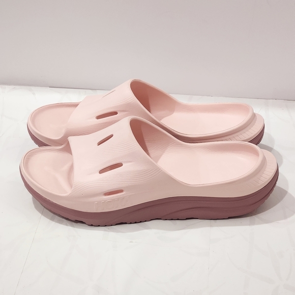 Hoka Ora Recovery 3 Cosmic Pearl Pink Comfort Slip on Slide Men's 13 - Picture 4 of 9